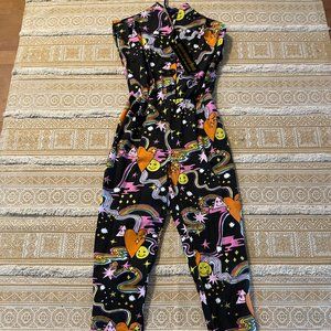 NWT Nooworks  "Magic Suit Better Days" Jumpsuit, size Small, multi-colored